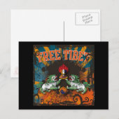 Free Tibet Grunge Art Briefkaart (Voorkant / Achterkant)