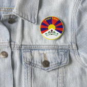 Free Tibet Ronde Button 5,7 Cm (In situ)