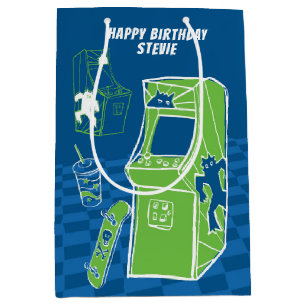 Free Time Arcade Medium Gift Bag Cadeauzakje