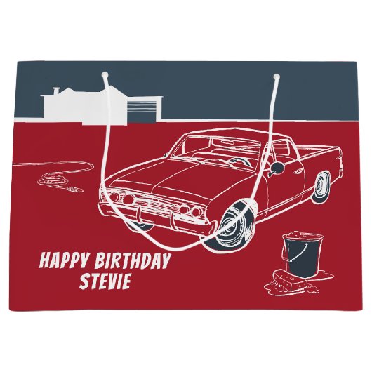 Free TIme Car Large Cft Bag Groot Cadeauzakje (Voorkant)