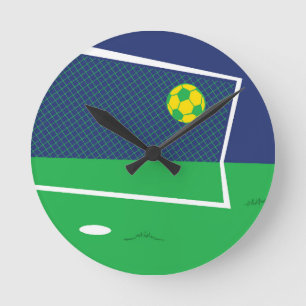 Free TIme Football Wall Clock Ronde Klok