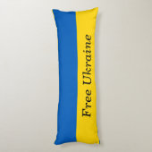 Free Ukraine Body Pillow Lichaamskussen (Achterkant (Verticaal))