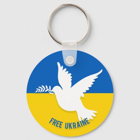 Free Ukraine Sleutelhanger (Voorkant)