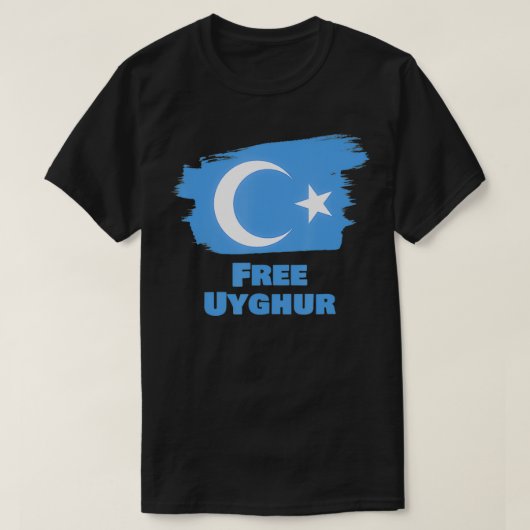 Free Uyghur China Uighurs Uigurs Uygurs T-shirt (Design voorkant)