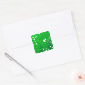 Free White Bird Amongst White Flowers Stickers (Envelop)