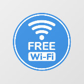Free Wi-Fi Window Cling Raamsticker (Vel)