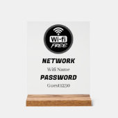 Free WiFi Password Sign | Network Name & Password (Recto)