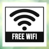 Free Wifi Raamsticker (Vel 3)