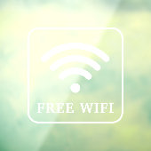 Free Wifi Window Cling Raamsticker (Vel 3)