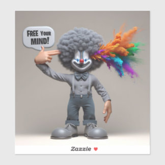 Free Your Mind beroemd gemaakt door Natasha Us Sticker