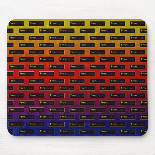 FreeClyde Logo Pattern Mousepad Muismat (Voorkant)