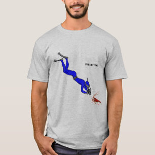 Freediving Diver Foto van een Spiny Lobster T-shirt