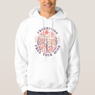 Freediving Free Your Mind Ocean Meditation Diver Hoodie