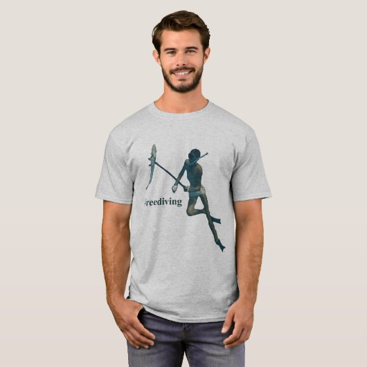 Freediving Spearfish Underwater Diver T-shirt (Voorkant volledig)