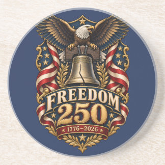 Freedom 250 Liberty Bell Adelaar Zandsteen Onderze Onderzetter