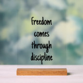 Freedom Acrylic Sign Acryl Bord (Neutraal)