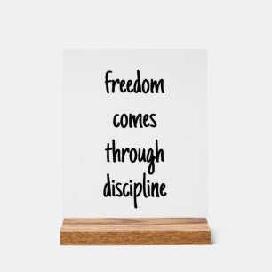 Freedom Acrylic Sign Acryl Bord