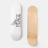 Freedom and peace skateboard (Voorkant)