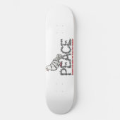 Freedom and peace skateboard (Voorkant)