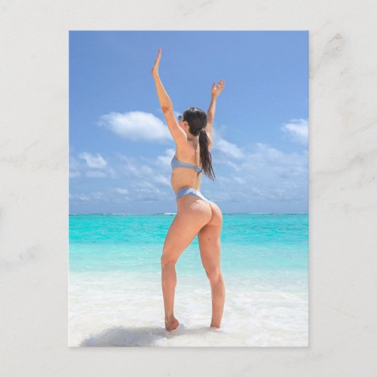 = Freedom Bikini = Beach = Babe = Briefkaart (Voorkant)