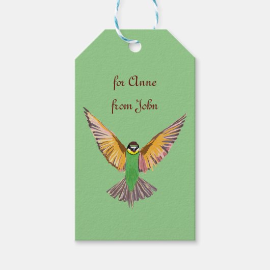 Freedom Bird Custom Cadeaulabel (Voorkant)