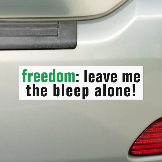 Freedom Bleep Bumpersticker (Op auto)