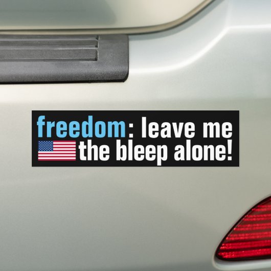 Freedom Bleep (drapeau v.2 foncé) Sticker pare-cho (En voiture)