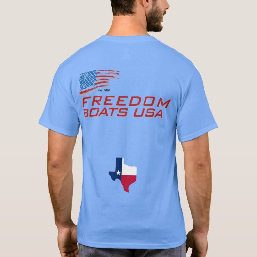 Freedom Boats T-shirt (Achterkant)