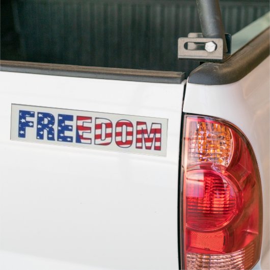 Freedom_Bumper Bumpersticker (Op Truck)