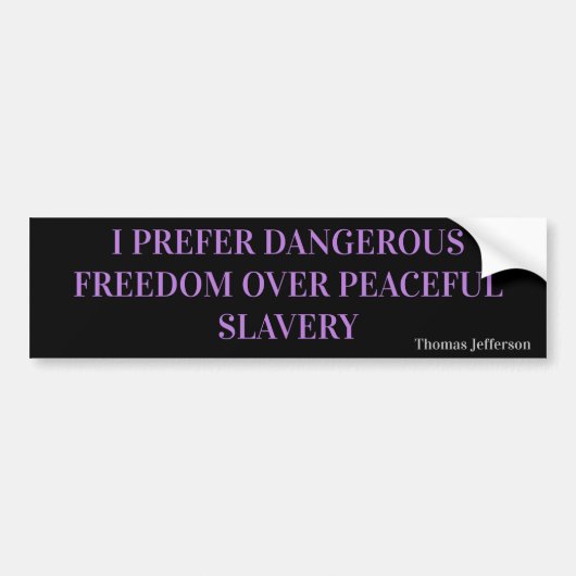 Freedom Bumpersticker (Voorkant)