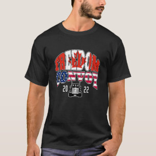 Freedom Convoy 2022 Canada vlag Verenigde Staten T-shirt