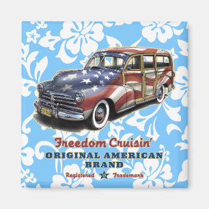 Freedom Cruisin' Hawaïaanse Patriottische Magneten