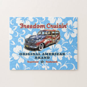 Freedom Crusin' Hawaiian Woody Design Legpuzzel