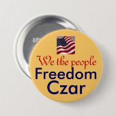 Freedom Czar, wij het volk, Ronde Button 7,6 Cm (Voorkant /achterkant)