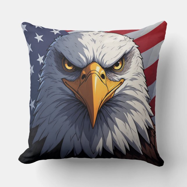 Freedom Eagle for Proud Americans Kussen (Voorkant)