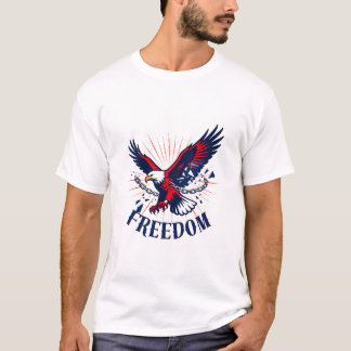 Freedom Eagle Unchained T-shirt – Patriottisch