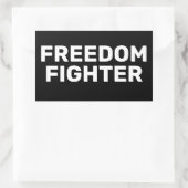 FREEDOM FIGHTER RECHTHOEKIGE STICKER (Tas)