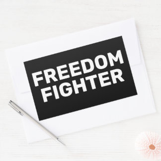 FREEDOM FIGHTER RECHTHOEKIGE STICKER