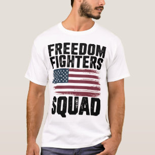 Freedom Fighters Squad 1776 Vlag-Verenigde Staten  T-shirt