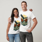 Freedom Flies Here Retro Eagle Artwork T-shirt (Unisex)