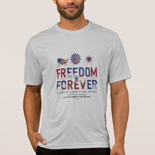 Freedom Forever - Bold USA Sport T-shirt for Liber