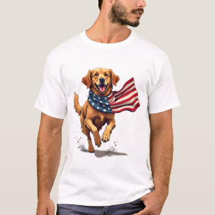Freedom Golden Retriever Vintage Graveer Shirt