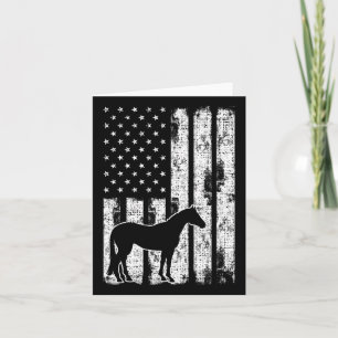 Freedom Horse Patriottisch Paard Amerikaanse vlag Kaart
