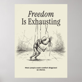 Freedom Is Exhausting Poster