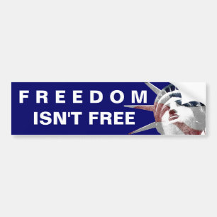 FREEDOM is niet vrij Bumpersticker