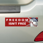 FREEDOM is niet vrij Bumpersticker (Op auto)