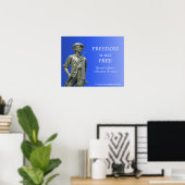 Freedom is not Free - Minuteman statue Poster (Thuiskantoor)