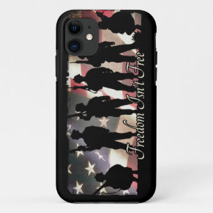 Freedom Isnt Free Militaire Soldaat Silhouette iPhone 11 Hoesje