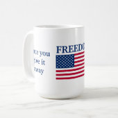 Freedom Koffiemok (Voorkant links)