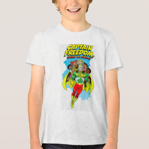Freedom Man Cartoon Kids T-Shirt – Schattige Super